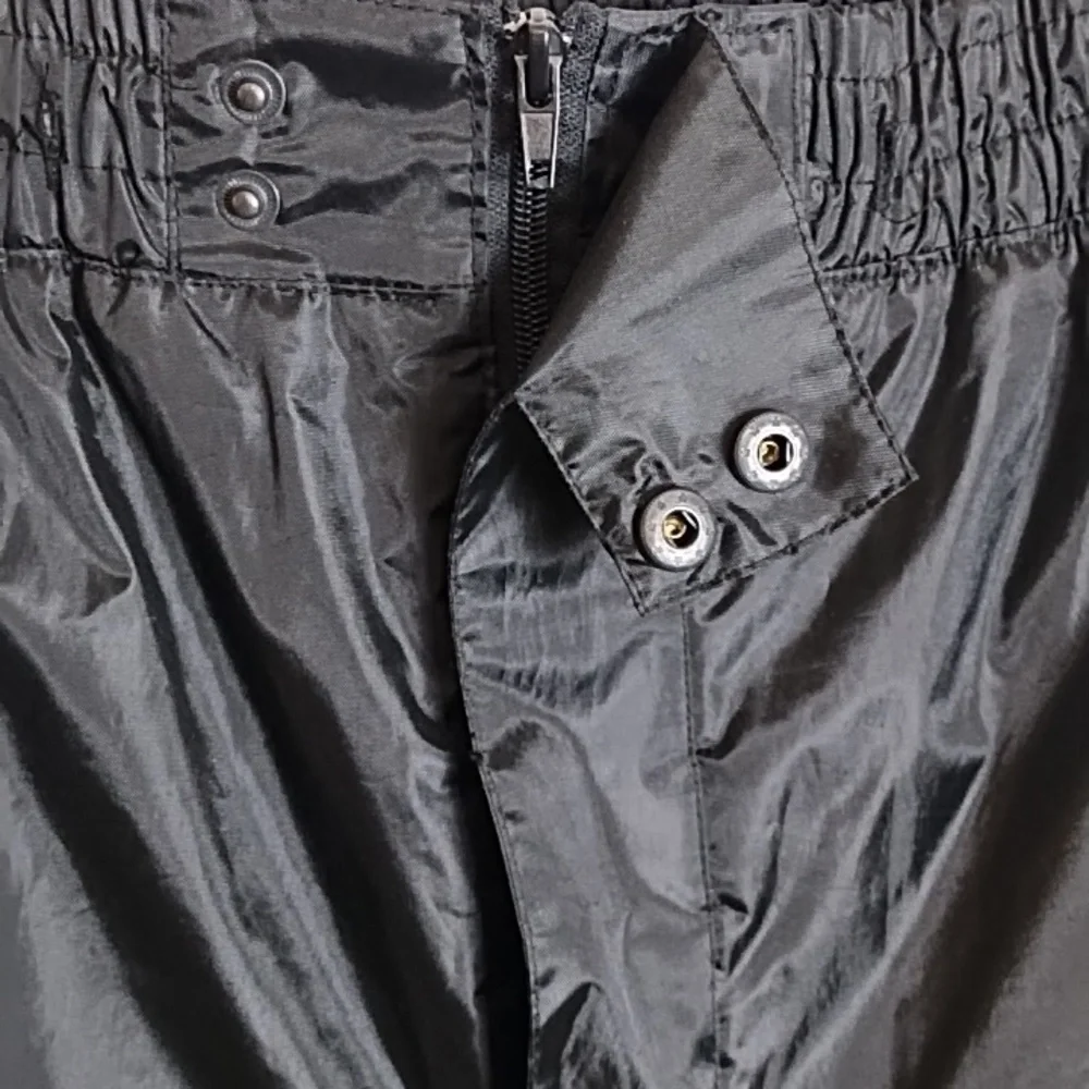 Sandy River Snowmobile Snow Pants Black Quilted Lining Pockets Zip Fly Med